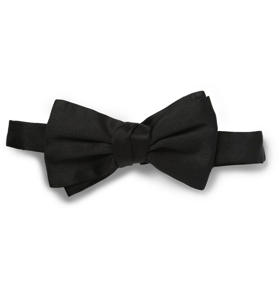 Gucci Silk Bow Tie in Black for Men | Lyst