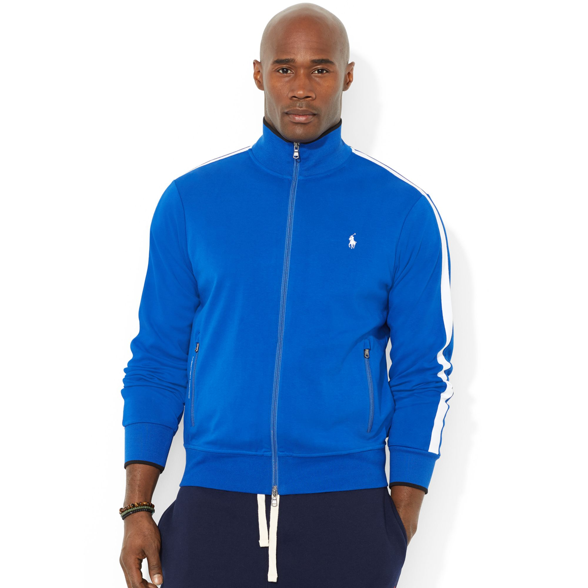Polo Ralph Lauren Polo Big and Tall Full Zip Interlock Track Jacket in ...
