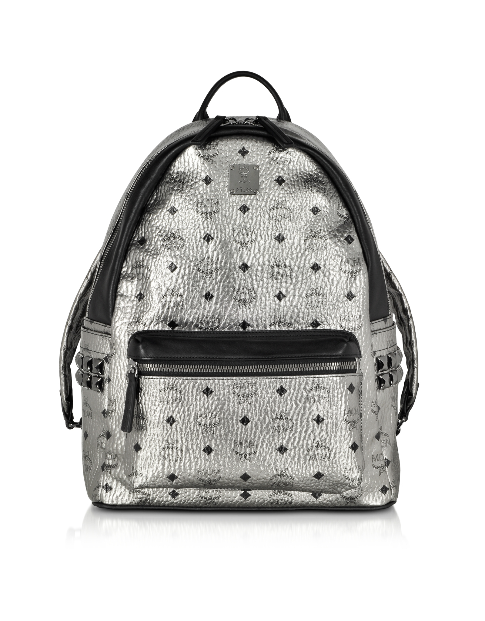 Lyst - MCM Metallic Medium Stark Backpack in Metallic