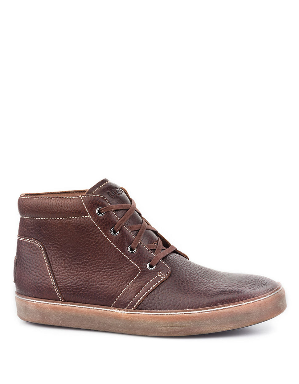 Ugg Alin Leather Sneakers in Brown for Men | Lyst