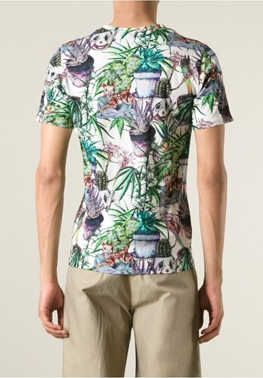 plant print shirt