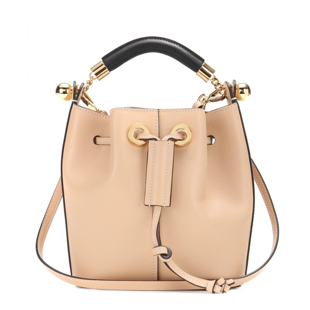 Chlo Emma Small Leather Bucket Bag in Beige (nude) | Lyst