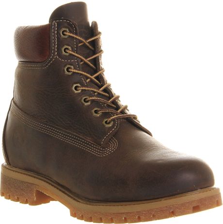 Timberland 6 in Vintage Boot Choc Leather in Brown for Men (choc) | Lyst