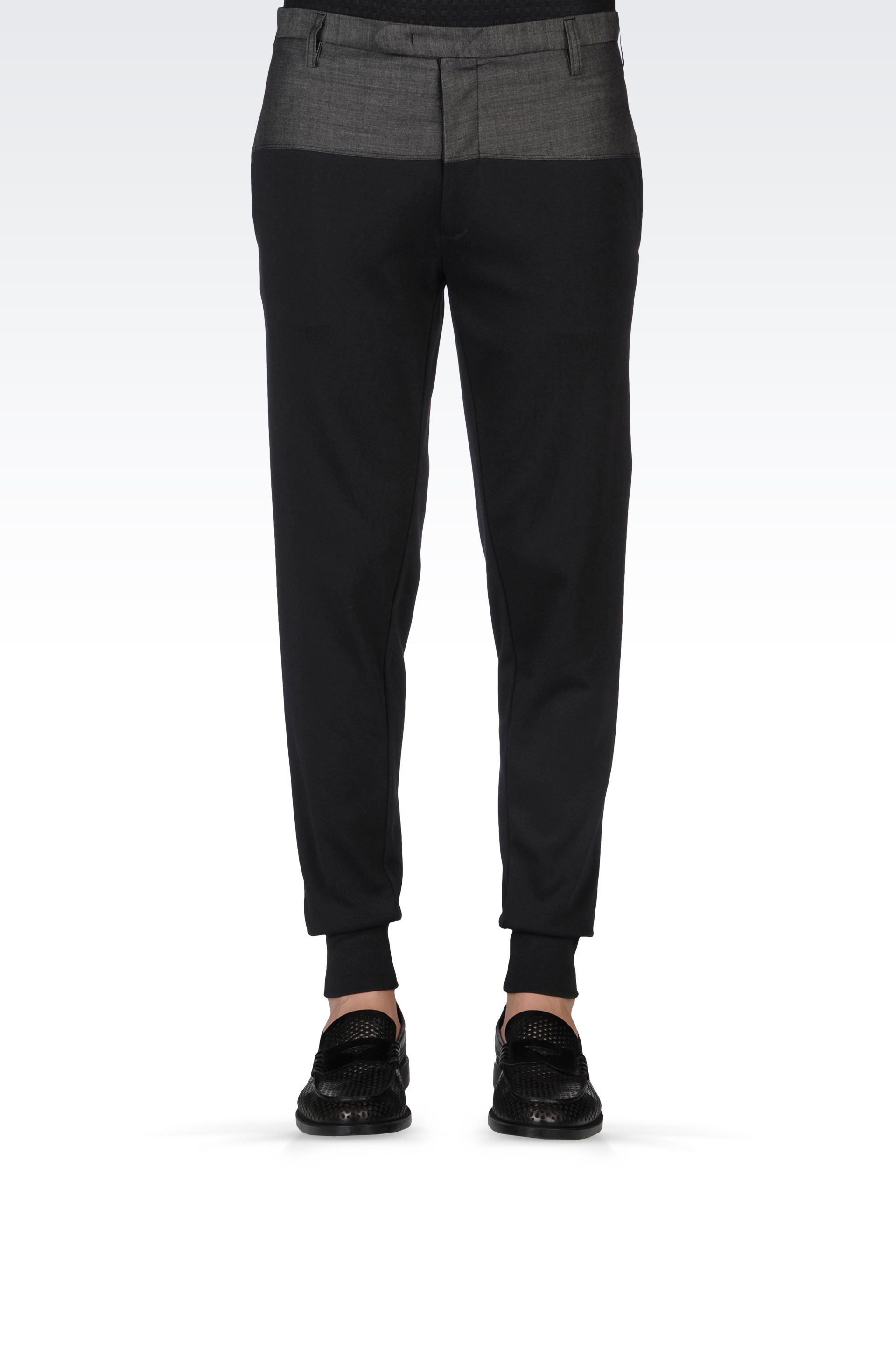 mens armani jogging bottoms