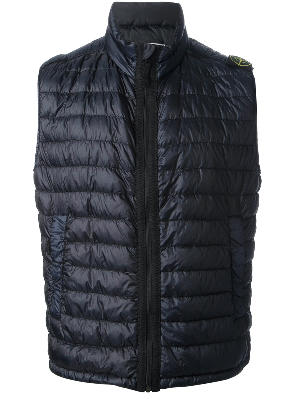 Lyst - Stone Island Classic Padded Gilet in Blue for Men