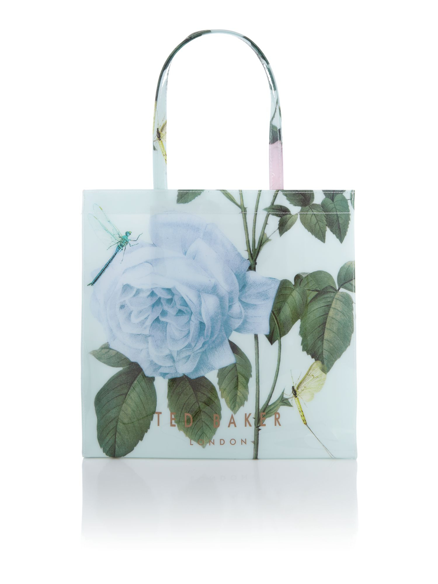 ted baker mint floral print bowcon tote bag in green lyst ted baker mint floral print bowcon tote bag in green lyst