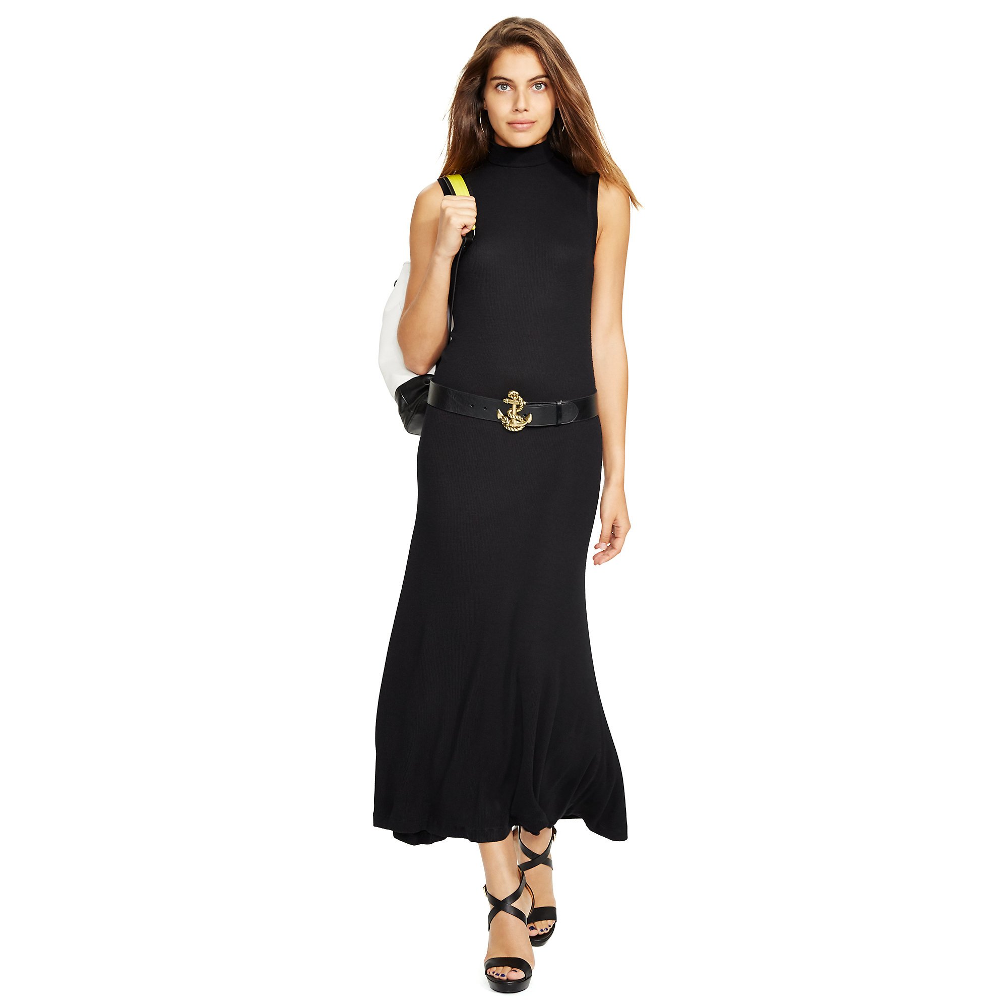 ralph lauren black long dress