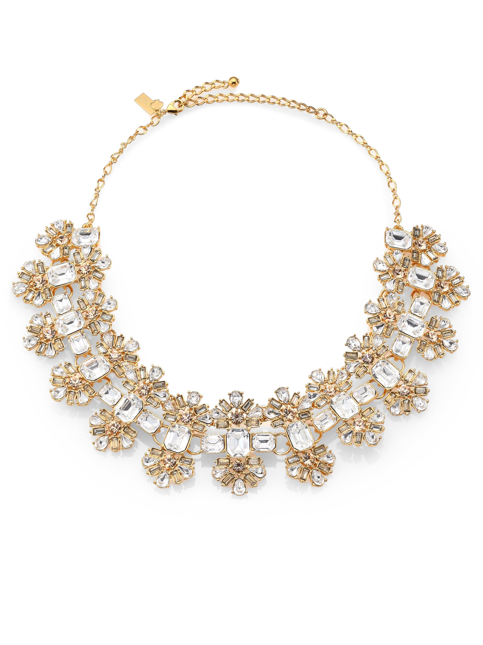 Lyst - Kate Spade New York Crystal Arches Necklace in Metallic