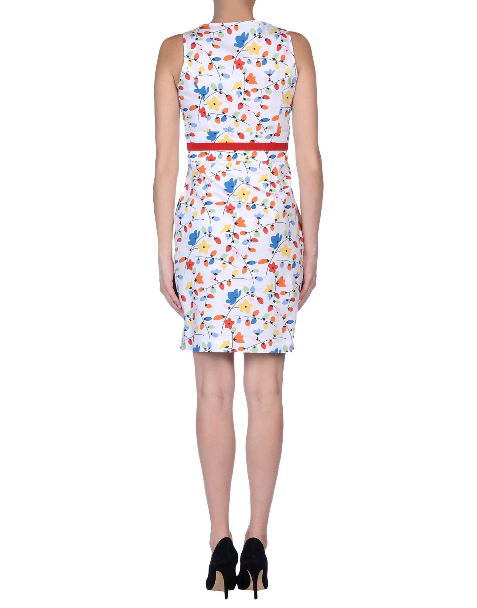 Lyst - Love moschino Floral Printed Dress in White