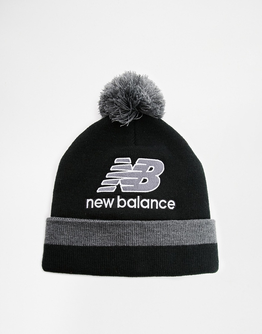 new balance bobble hat black new balance bobble hat black