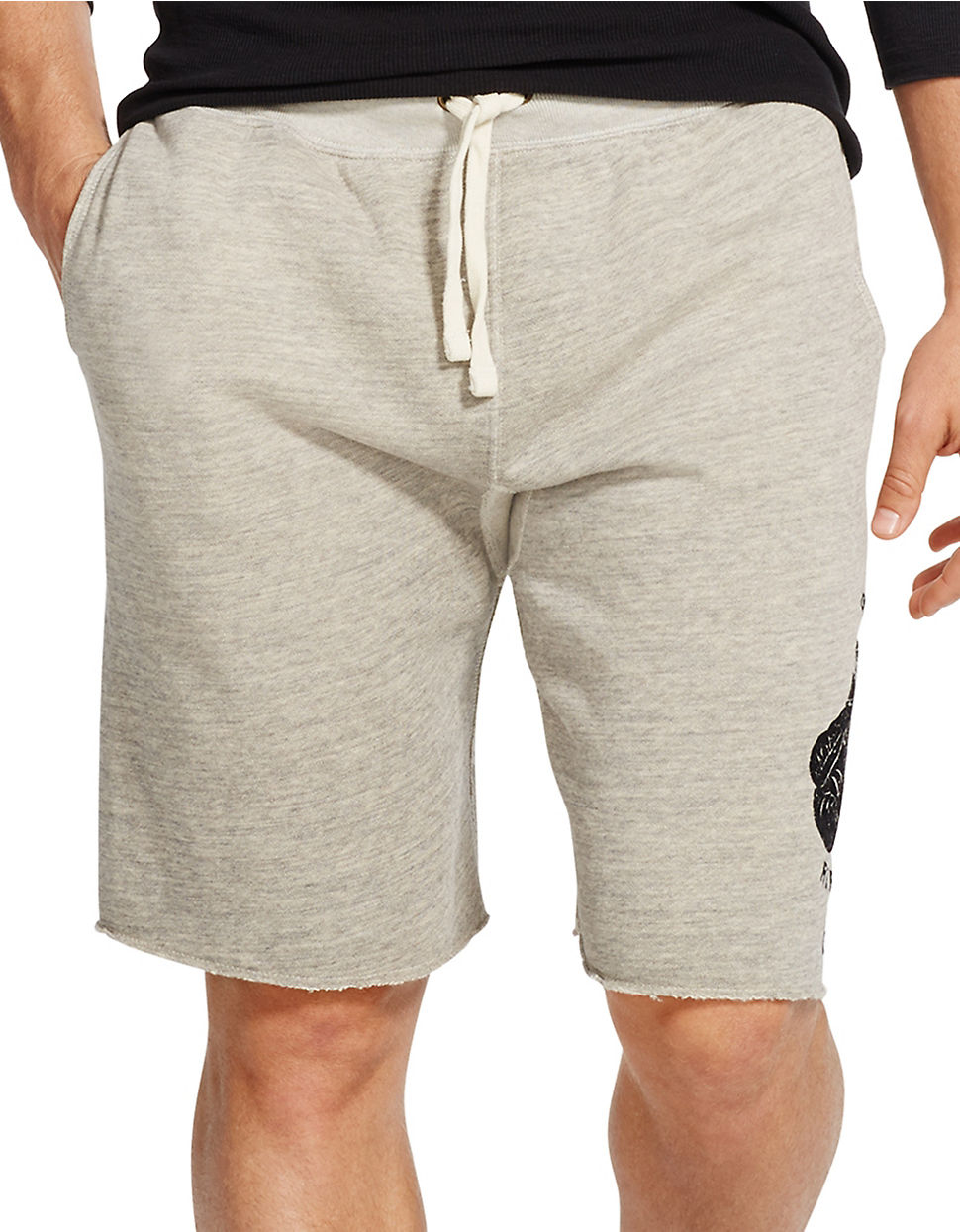 Polo ralph lauren Fleece Athletic Shorts in Gray for Men | Lyst