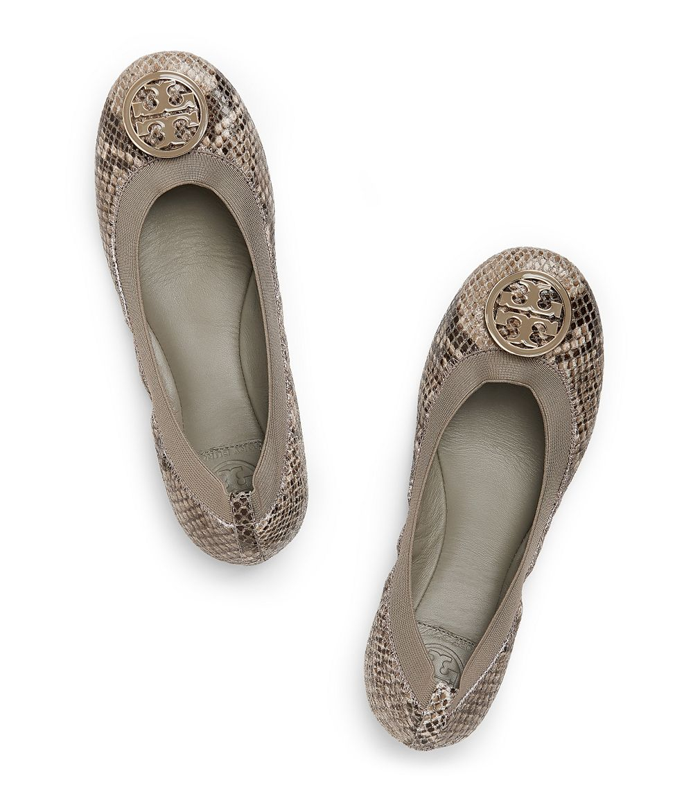 Lyst - Tory burch Caroline Ballet Flat in Gray