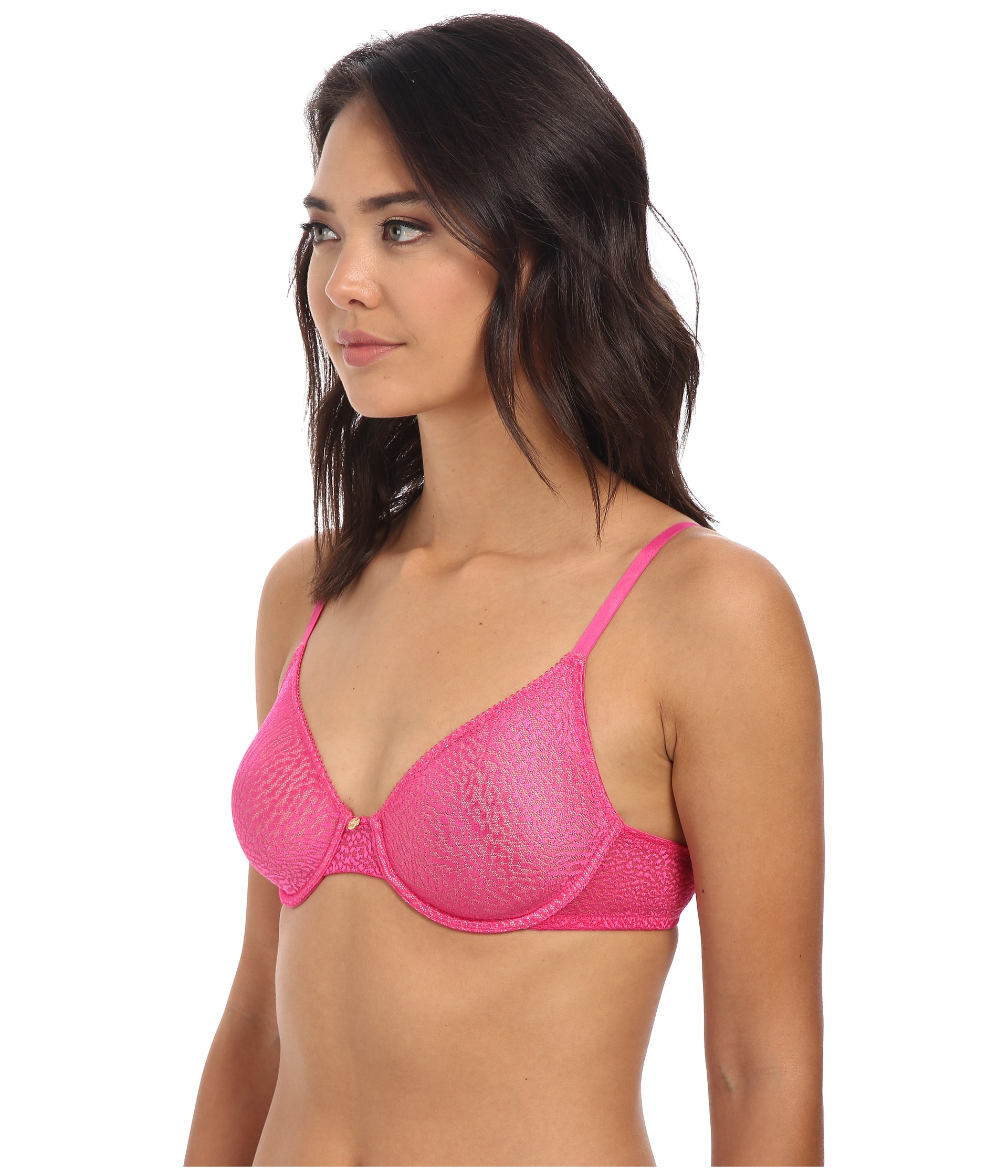 Natori Lynx Unlined Molded Underwire Bra 734048 in Pink (Pink Orchid/Soft Pink) Lyst
