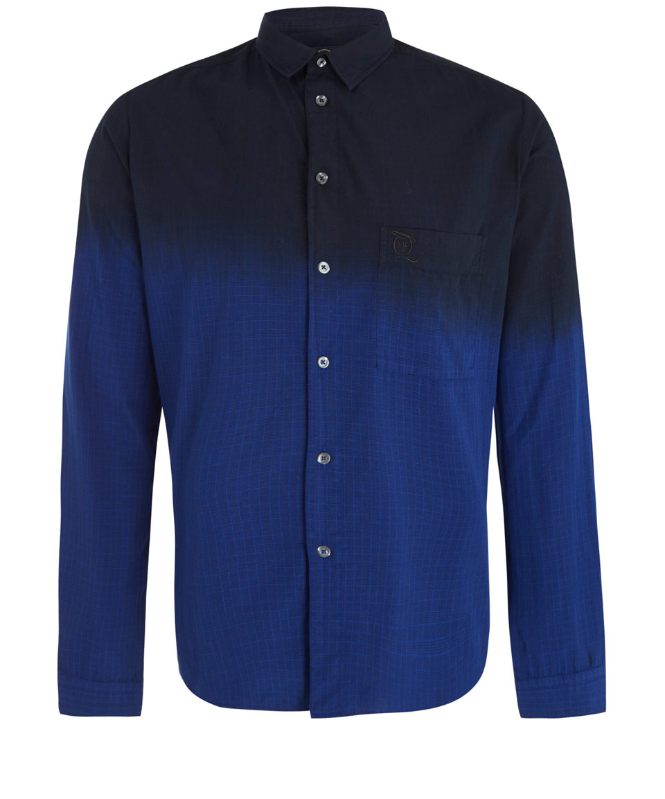 mens blue ombre shirt