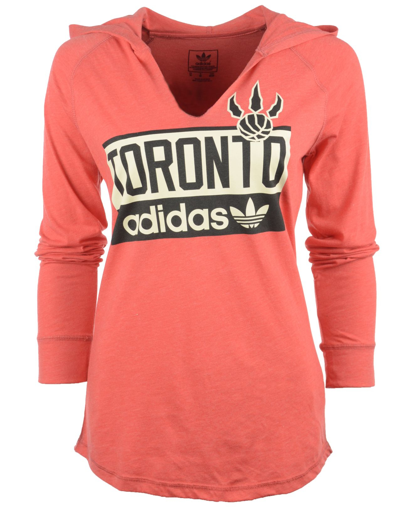 Lyst - Adidas Women'S Long-Sleeve Toronto Raptors Straight Talk Hooded ...