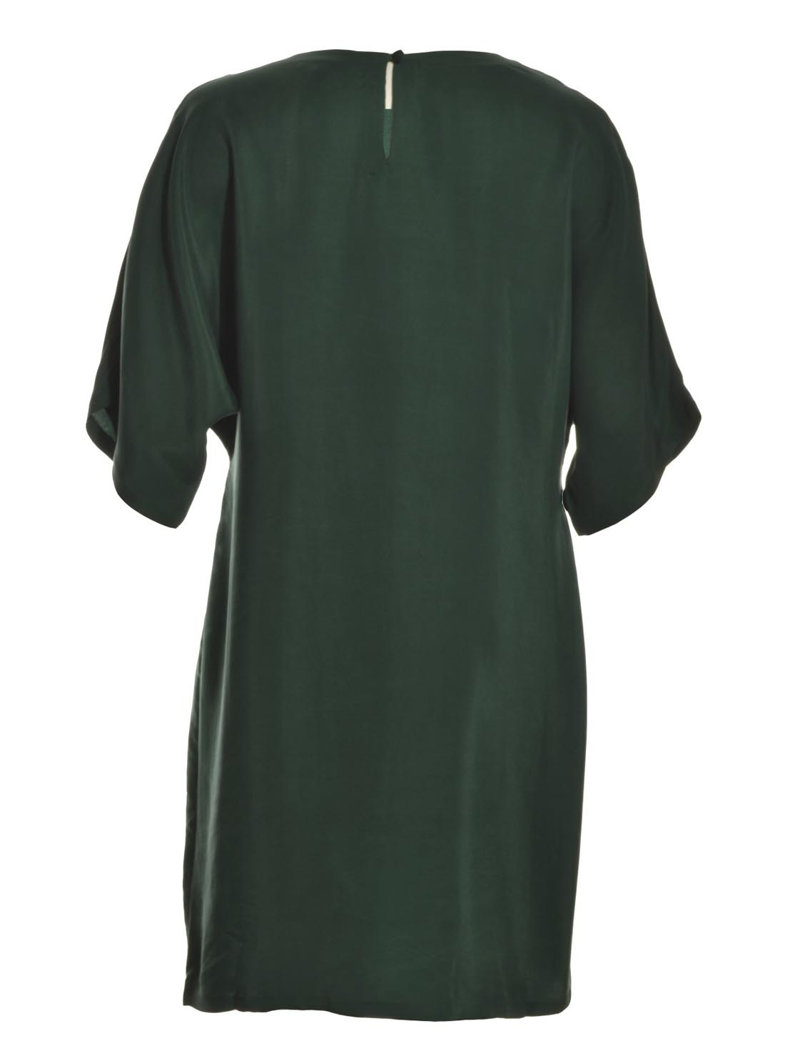 mercy delta raby sandwash silk tunic dress in emerald mercy delta raby sandwash silk tunic dress in emerald