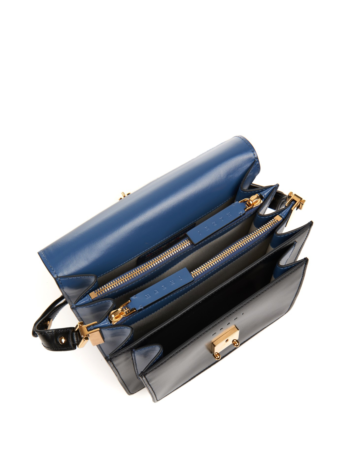 marni trunk bag blue