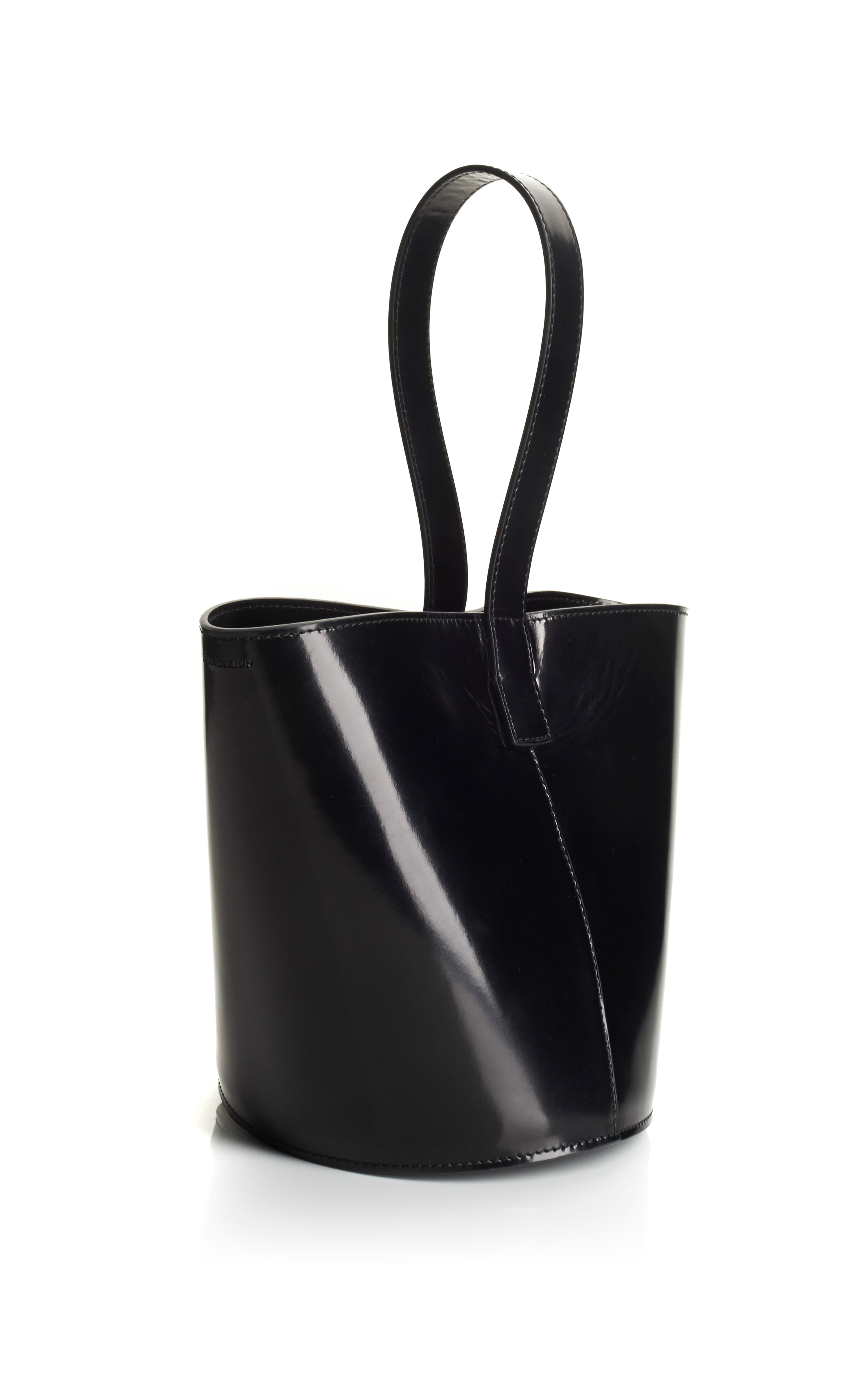 Download Lyst - J.W.Anderson Brushed Leather Bucket Bag in Black