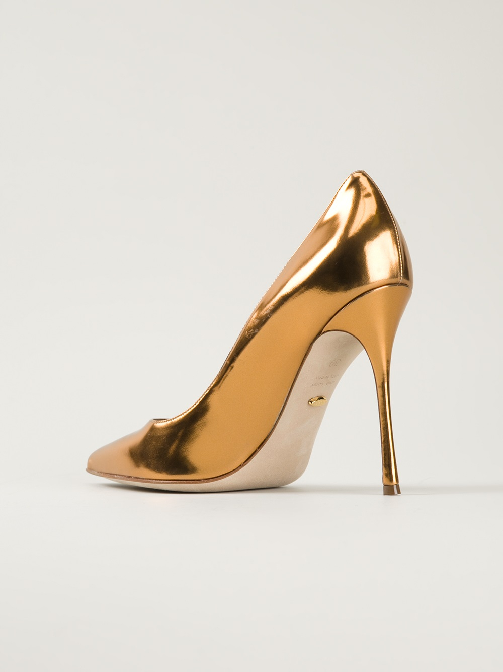 Sergio Rossi Metallic Pumps - Lyst