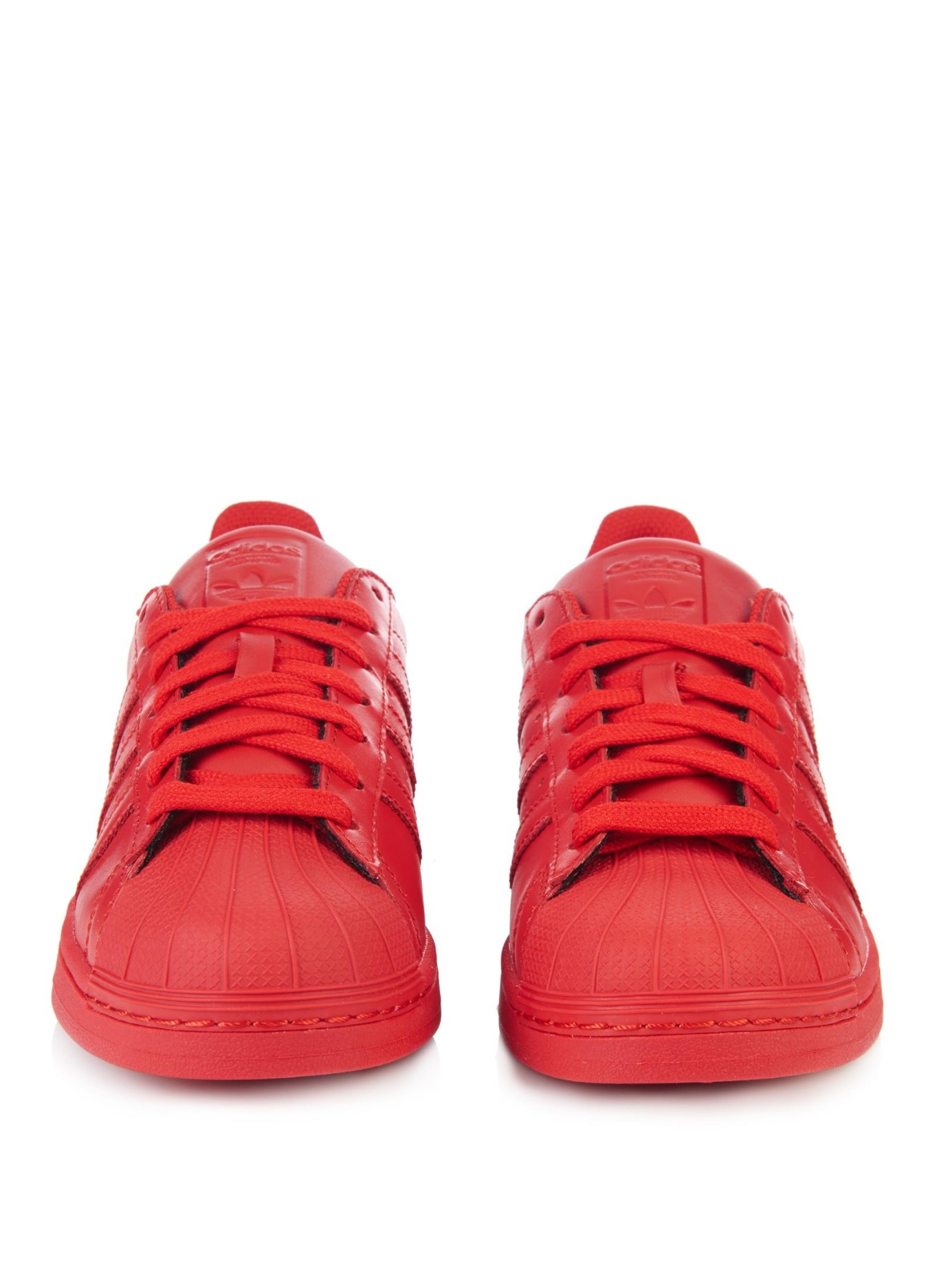 red adidas superstar womens