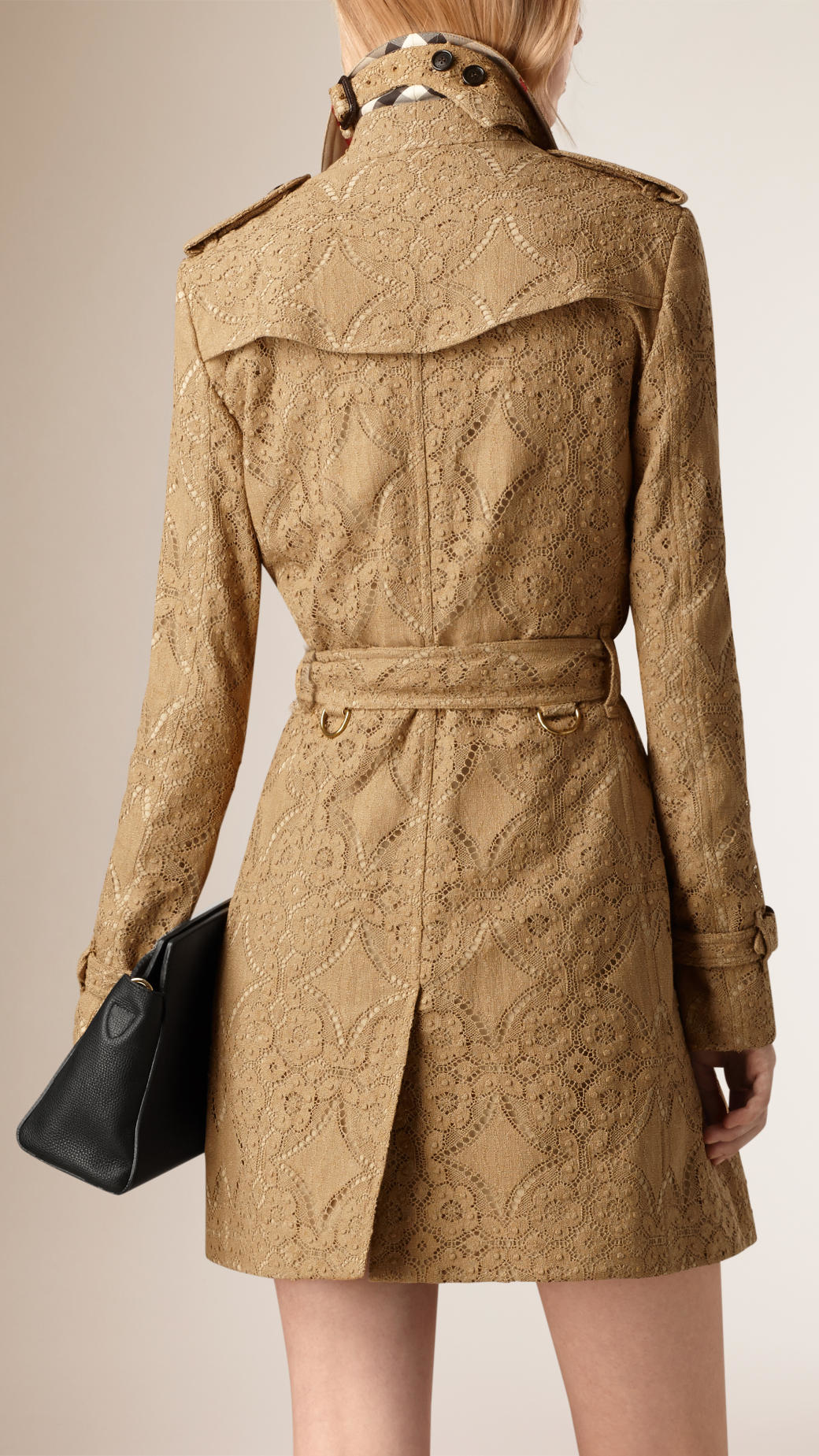 Burberry Sandringham Lace Trenchcoat In Red Lyst Gallery
