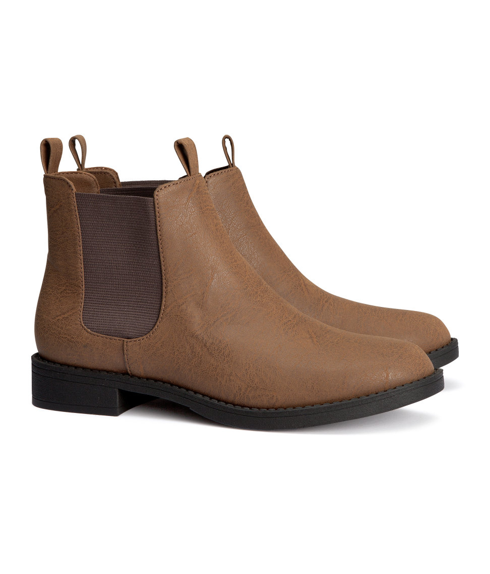 H&m Chelsea Boots in Brown | Lyst