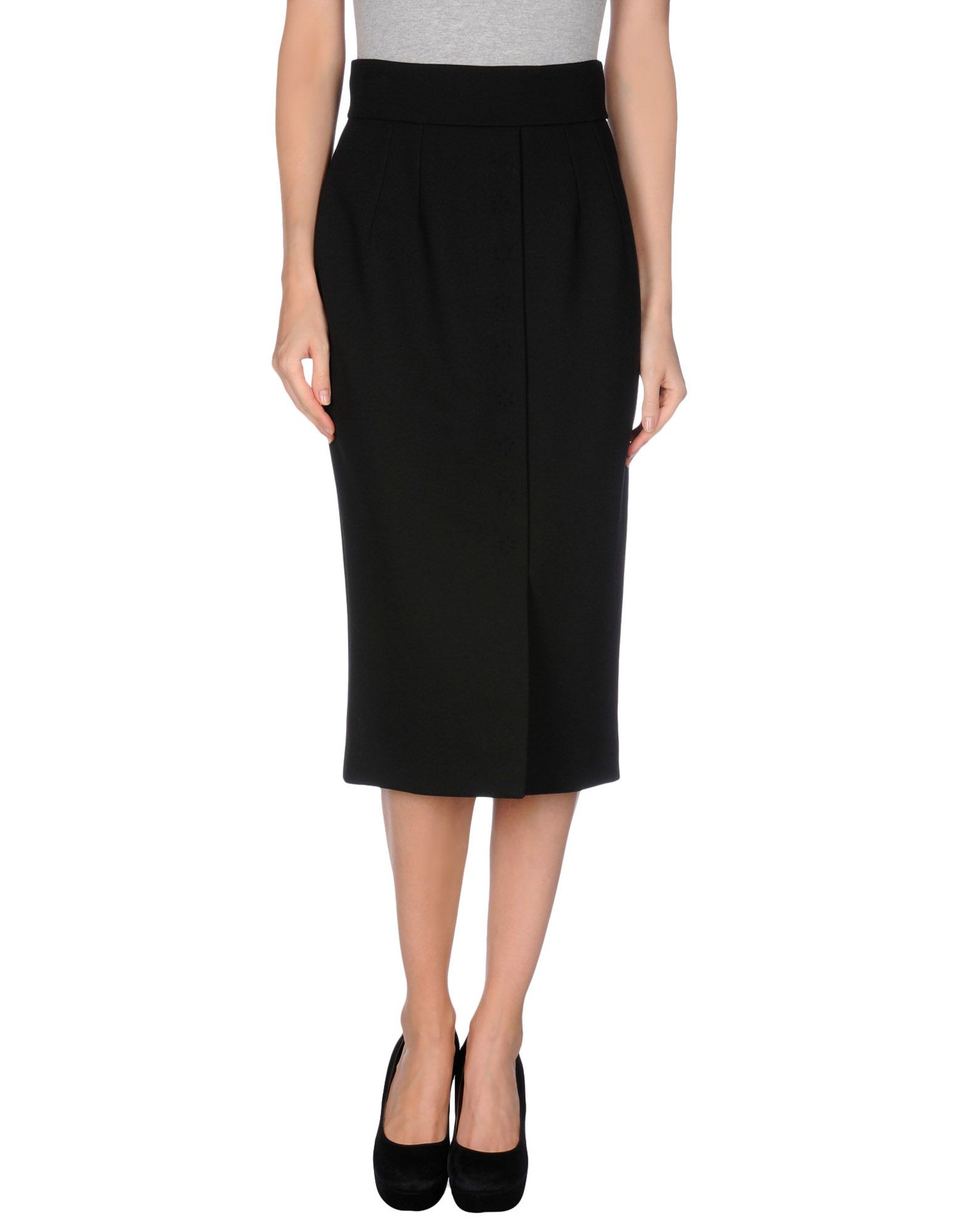 Dolce & Gabbana | Black Mid Length Skirt | Lyst