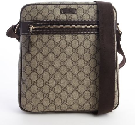 Gucci Brown Gg Plus Canvas Medium Messenger Bag in Brown for Men (beige ...