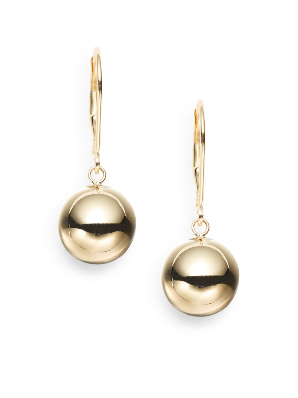 14k Yellow Gold Ball Drop Earrings 14k Yellow Gold Ball Drop Earrings