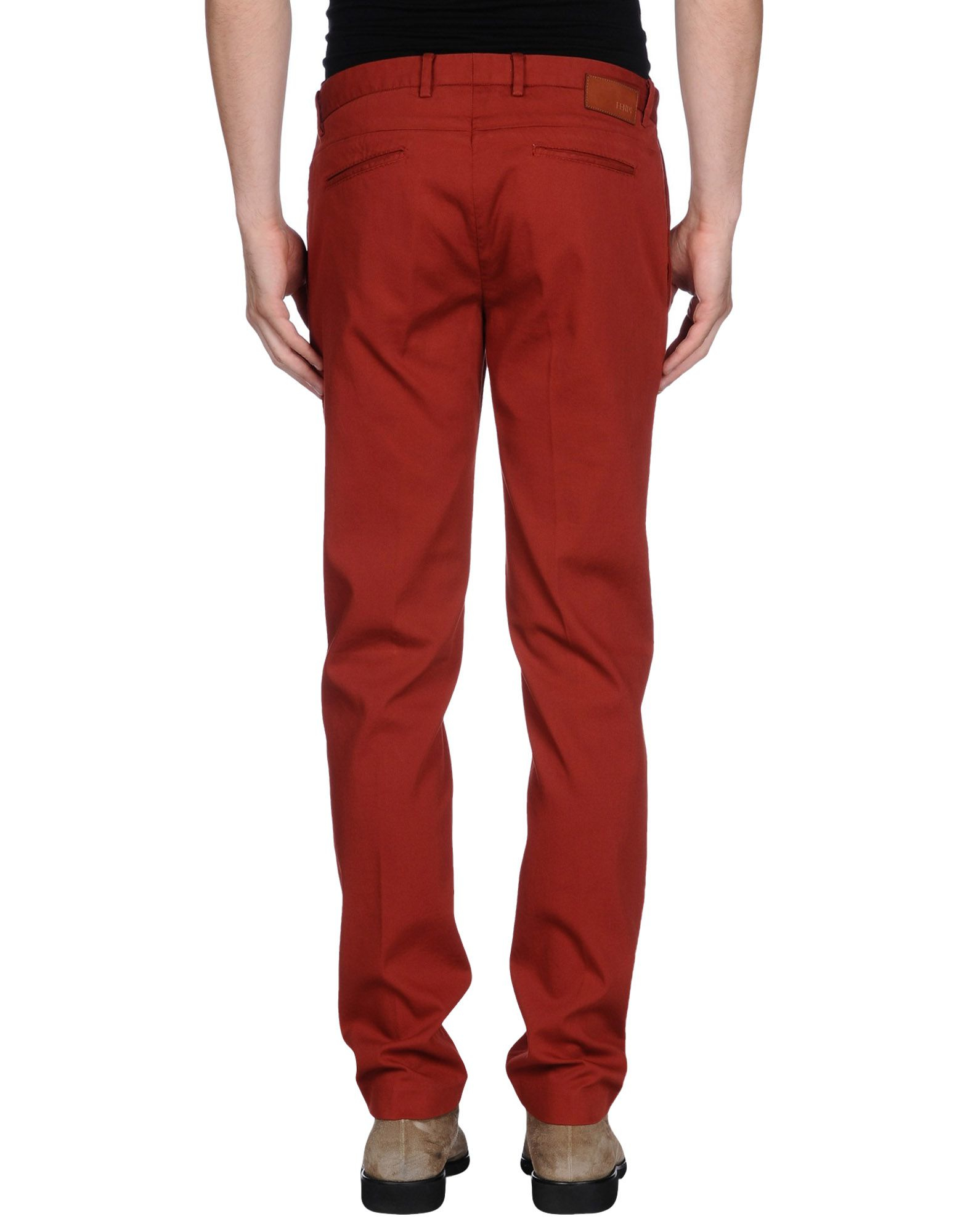 red casual pants