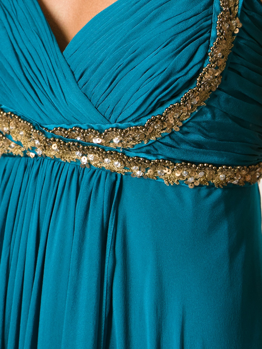 green marchesa gown