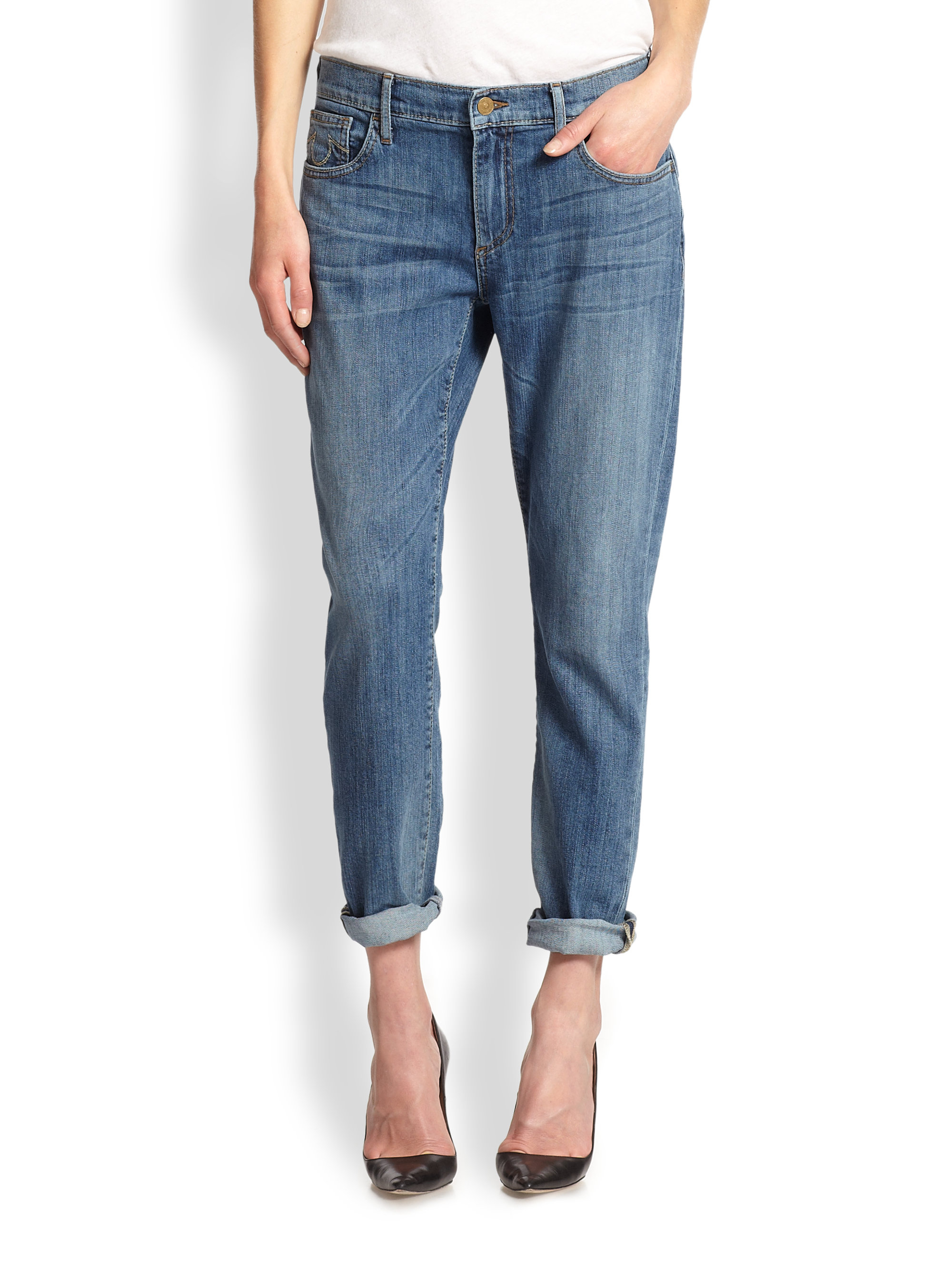 True Religion Audrey Slim Boyfriend Jeans in Blue - Lyst