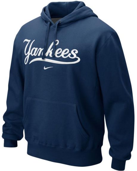 Nike Men'S New York Yankees Classic Hoodie in Blue for Men (Navy) | Lyst