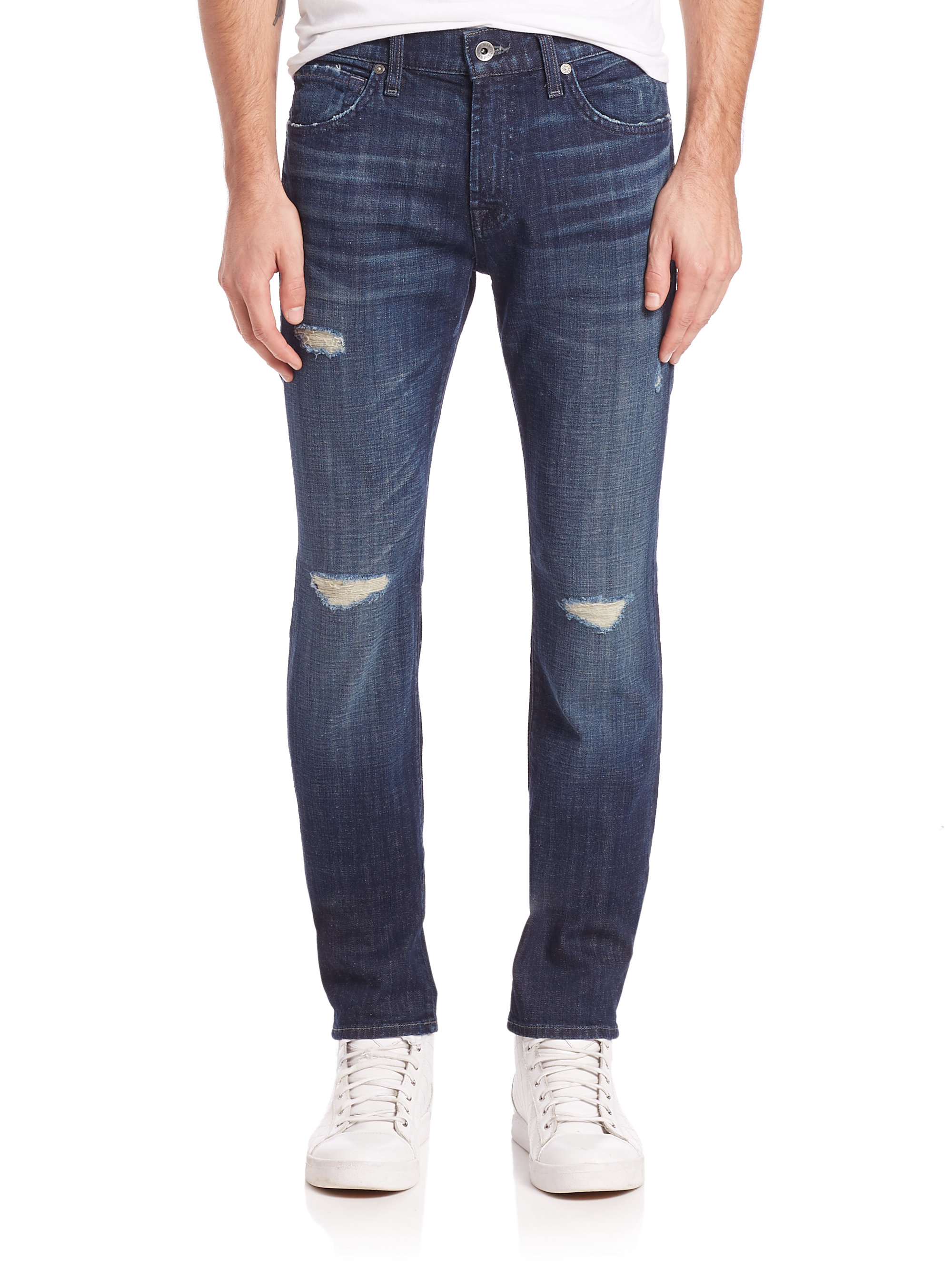 tapered leg jeans