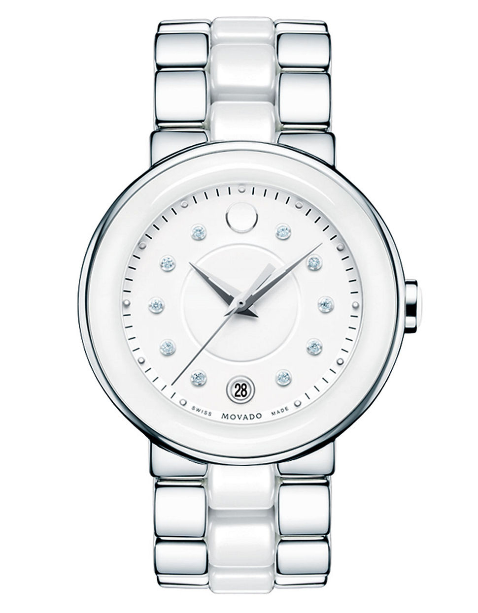 white movado watch