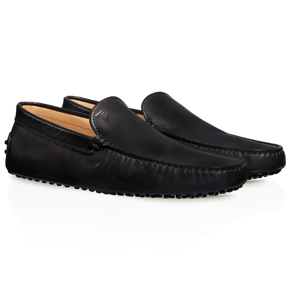 Tod's Gommino Driving Shoes In Leather in Black for Men | Lyst