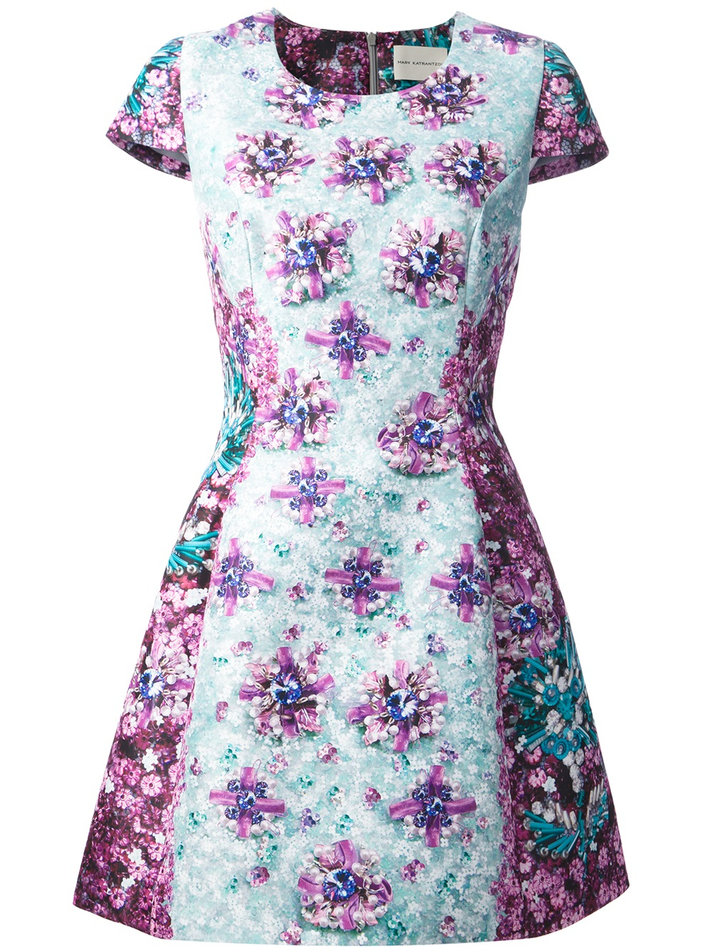 Lyst - Mary Katrantzou Ponker Floral Dress