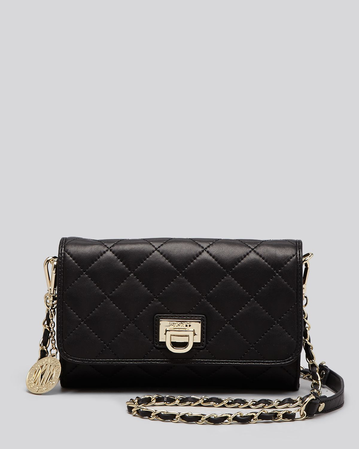 Lyst - Dkny Crossbody - Gansevoort Quilted Small Flap in Black