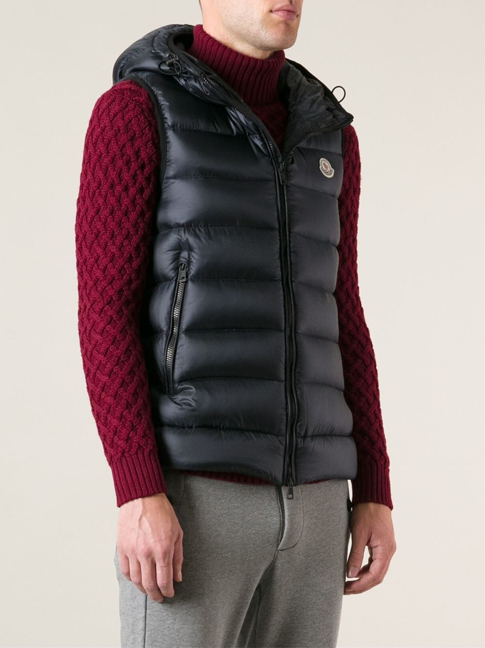moncler black gilet moncler black gilet