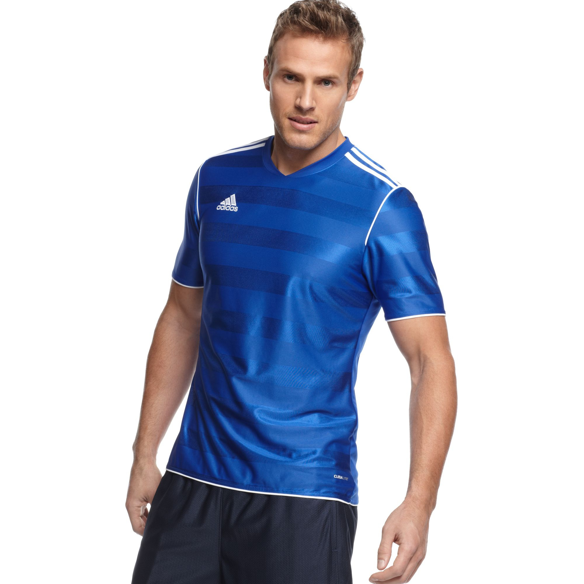 Adidas T Shirt Tabela 11 Climalite Soccer Jersey in Blue for Men | Lyst