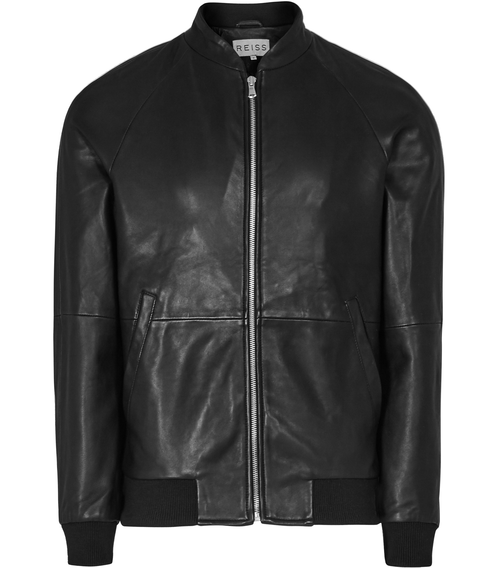 Lyst Reiss Kent Leather Er Jacket In Black For Men Gallery