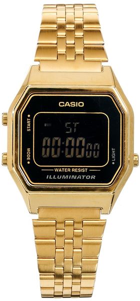 Casio La680Wega Mini Digital Black Face Watch in Black (Bk1black1) | Lyst