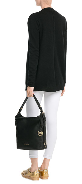 Lyst Michael Kors Bedford Large Leather Shoulder Bag Gallery