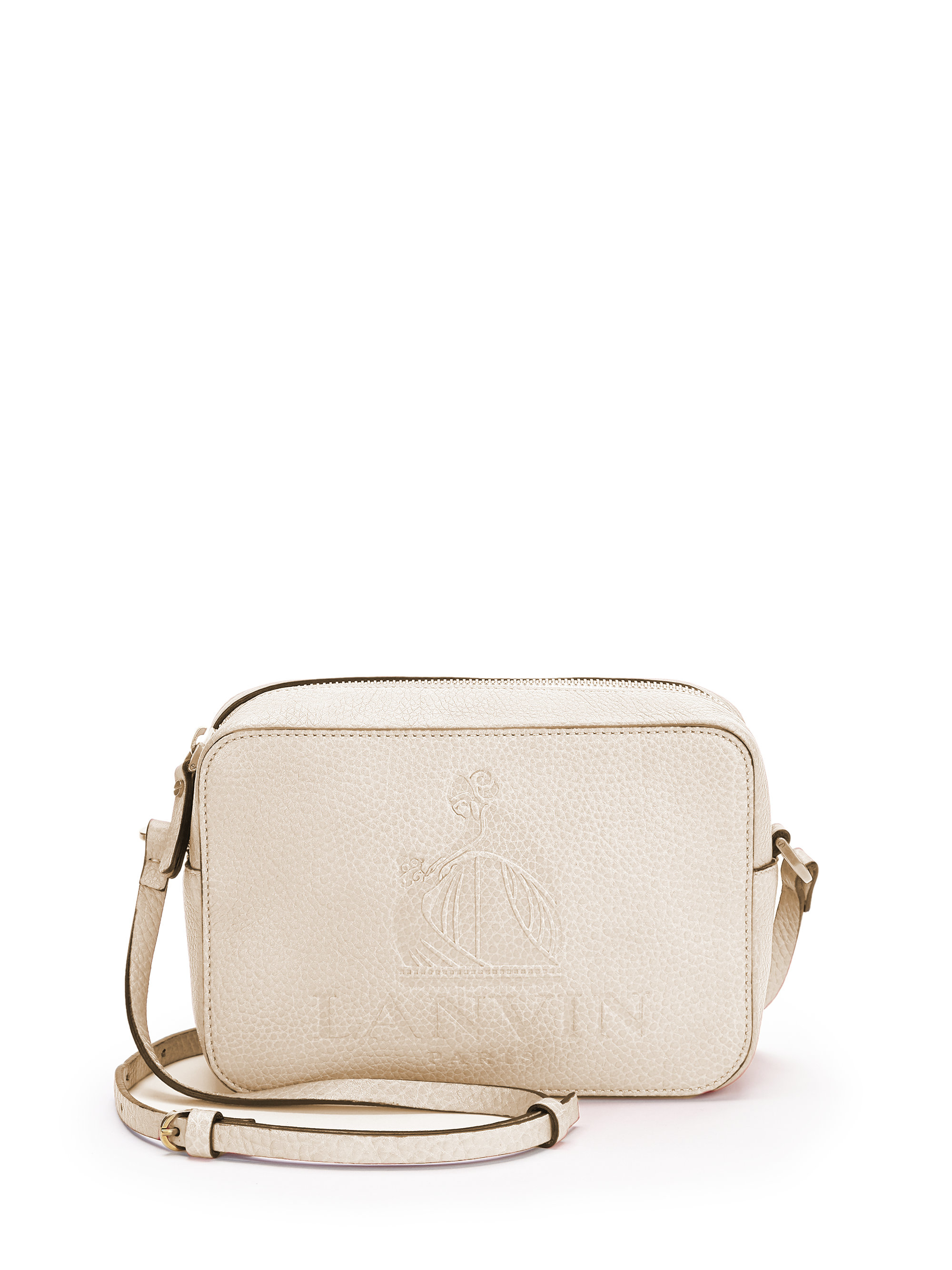 Lyst Lanvin Mini So Leather Crossbody Bag In White Gallery