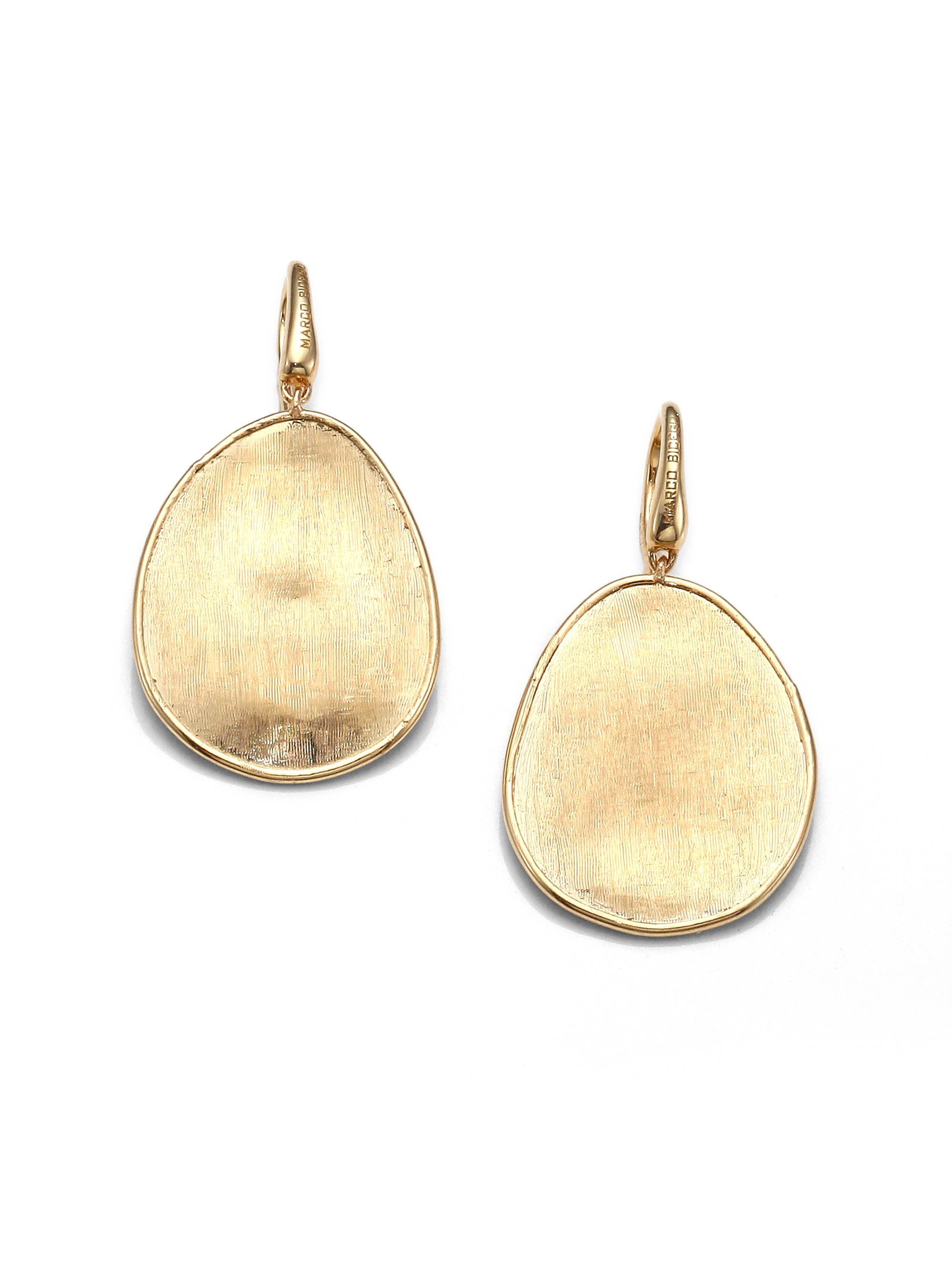 Marco bicego Lunaria 18k Yellow Gold Drop Earrings in Gold | Lyst
