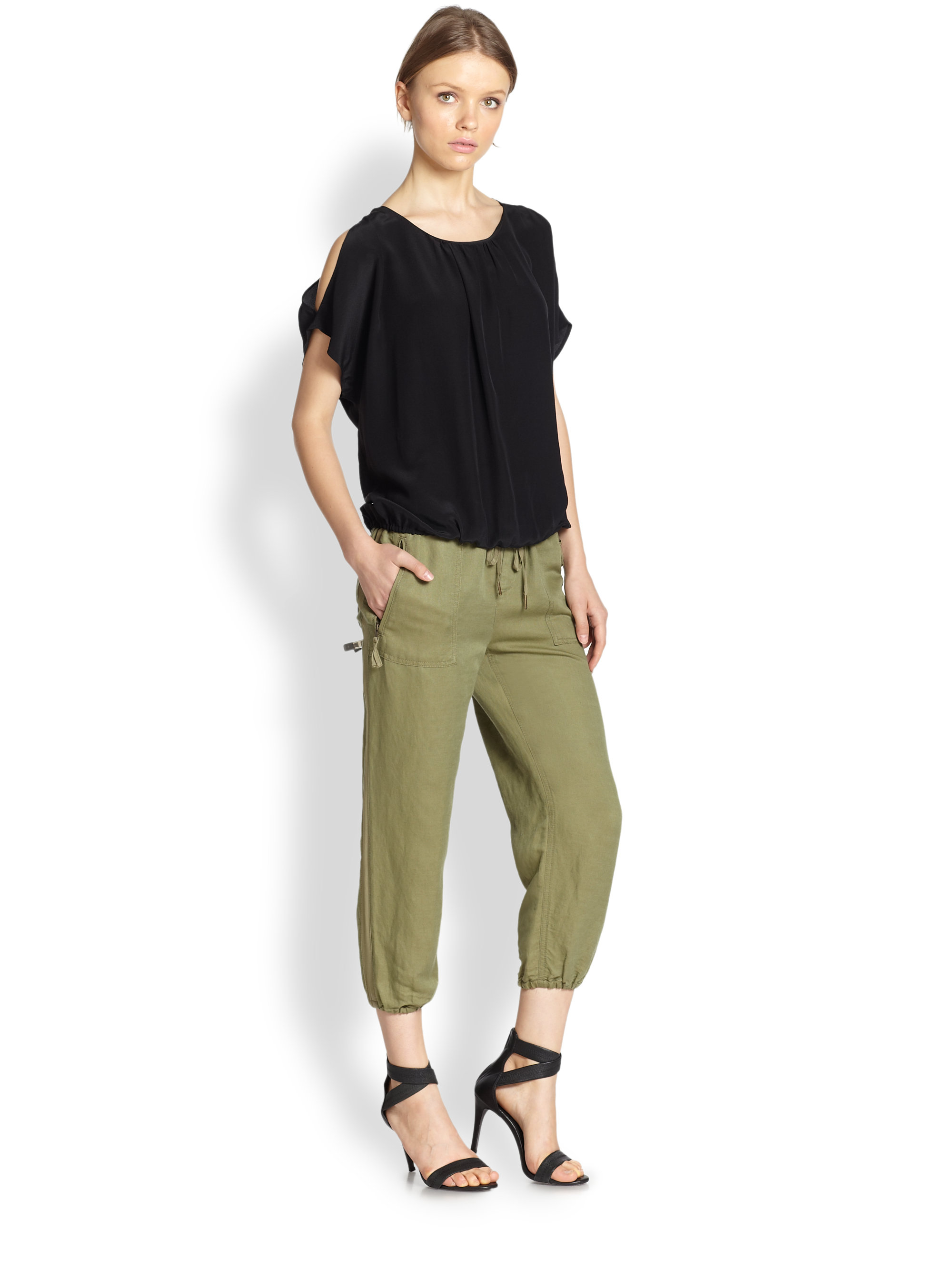 joie okana skinny cargo pants