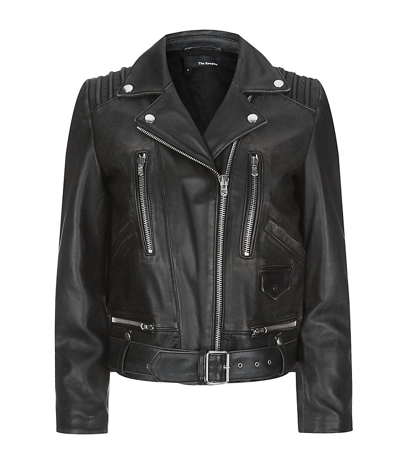 The kooples Used Leather Biker Jacket in Black | Lyst
