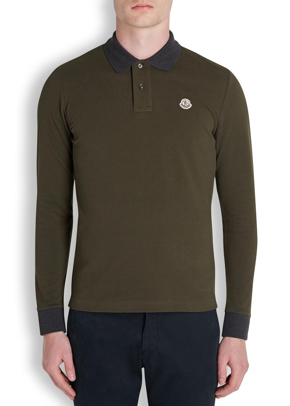 olive green moncler polo olive green moncler polo