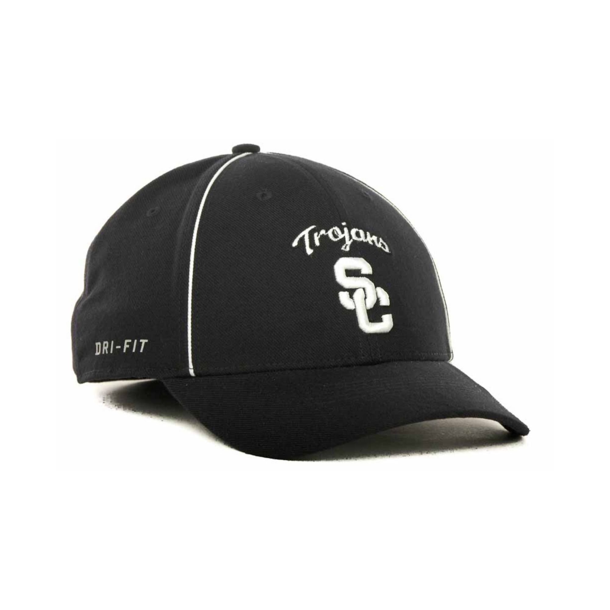 Nike Usc Trojans Sideline Swooshflex Drifit Cap in Black for Men | Lyst