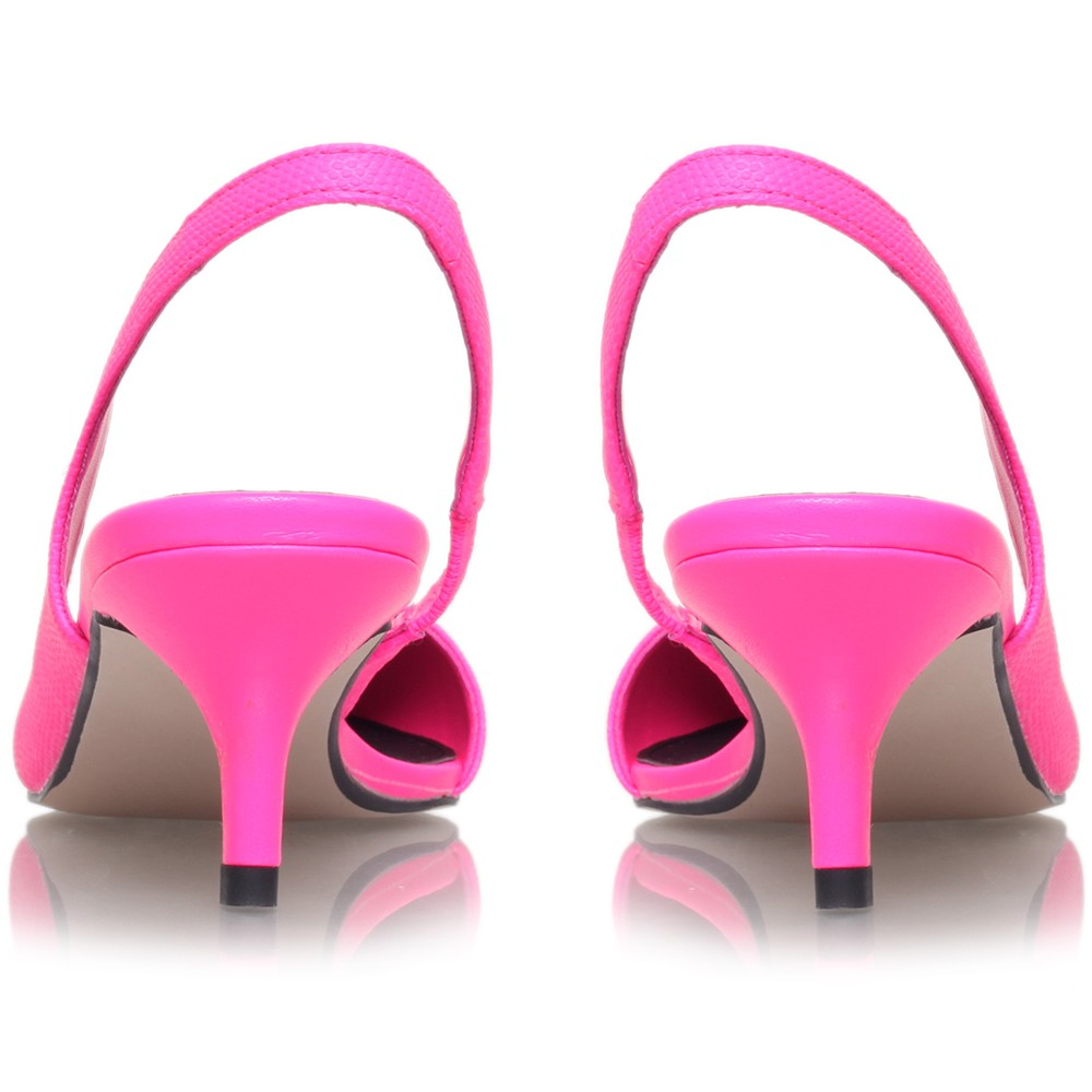 Miss Kg Adelaide Kitten Heel Slingback Court Shoes in Pink - Lyst